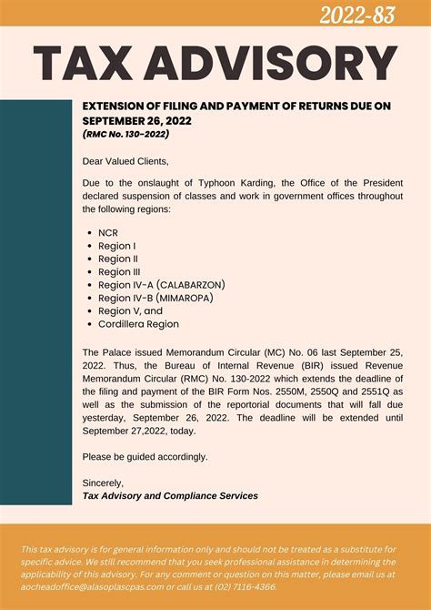 TAX ADVISORY 2024.
